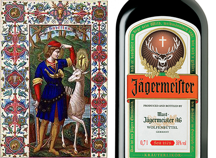 The meaning behind the Jägermeister label is a mystery to many—a glowing Christian cross between the antlers of a deer and a verse from a particular poem, albeit related to hunting. The meaning behind the Jägermeister label is a mystery to many—a glowing Christian cross between the antlers of a deer and a verse from a particular poem, albeit related to hunting.