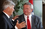 Ken Reeves, right, is the newest AGFC commissioner.