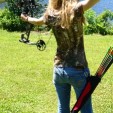 Lunch break! Archery practice on a sunny afternoon.