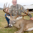 George Simolke of Louisiana with his 187 inch jaw-dropping buck! (Photo: LousianaSportsman.com)