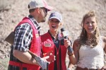 Lee and Tiffany Lakowsky enjoy an interview at the NRA Country/ACM sporting clays shoot in Las Vegas. (Photo: Sara Kauss)