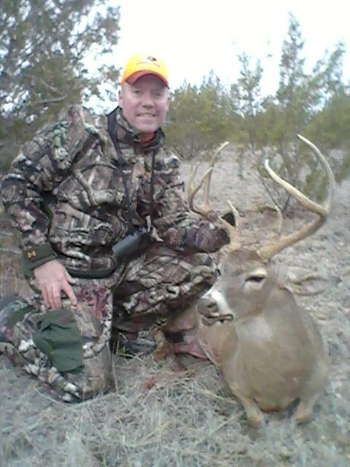 Photo of Dan Schmidt's big Texas buck