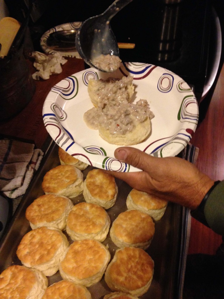 When you're hiking 6 to 12 miles a day, you have a built-in excuse to eat hardy ... and often.