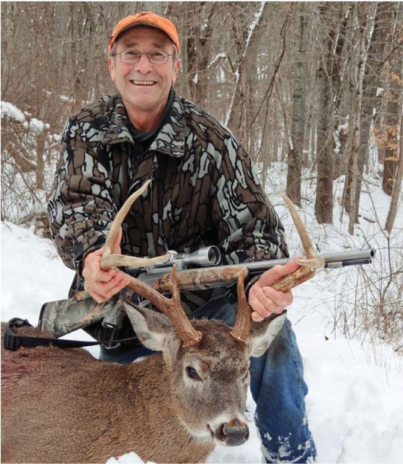 Bob Sampson with his Lucky Buck buck.