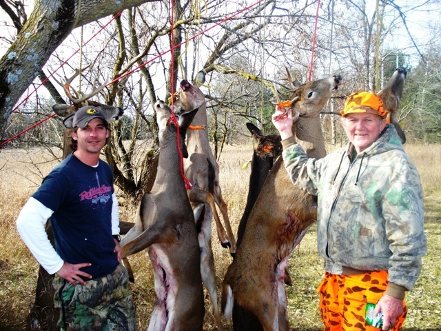 Cam and Ron after a successful hunt enjoying the task with a smile.