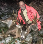 The giant Comstock Buck was the buzz of the Wisconsin community's hunters for years. Upon its demise Thanksgiving night in a vehicle crash, locals were more than happy to get photos made with the giant and social media is abuzz with different images. (Photo: Jeff Lane)