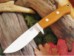 DDH Bark River natural canvas micarta knife