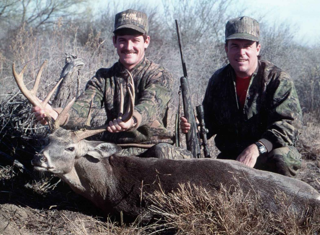 Veteran outdoor writer Duncan Dobie has hunted throughout the country with children and adults, including the late NASCAR driver Davey Allison (left) of Alabama.