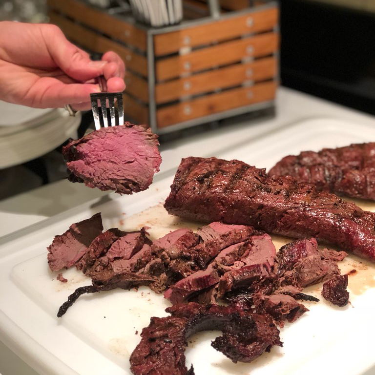 grilled backstraps
