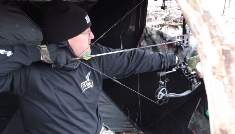 When you get in your blind, arrange your seat for the best shot possibility. Consider all the angles and shot possibilities so you don't get caught off guard.