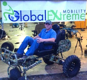 Jim Hardy with his new outdoor rig from Global Extreme Mobility.