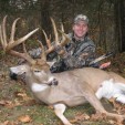 Pat and his buck that is one of the top 20 typical whitetails ever taken with a bow.