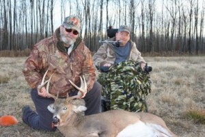 Ralph Barten (left) and Don Christensen with their Wisconsin buck.