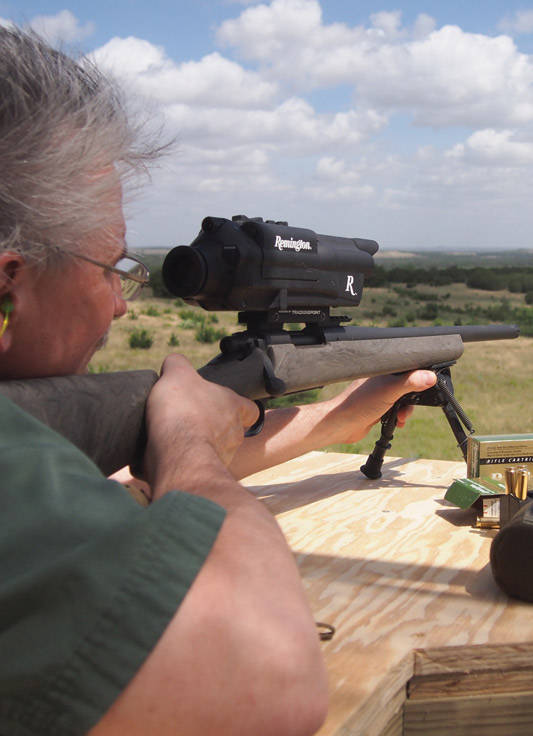 Weighing in at almost 3 pounds, Remington’s 2020 Networked Tracking Scope will add some heft to your rifle. Bipods, shooting sticks or some type of makeshift rest is required to accurately shoot in the field.