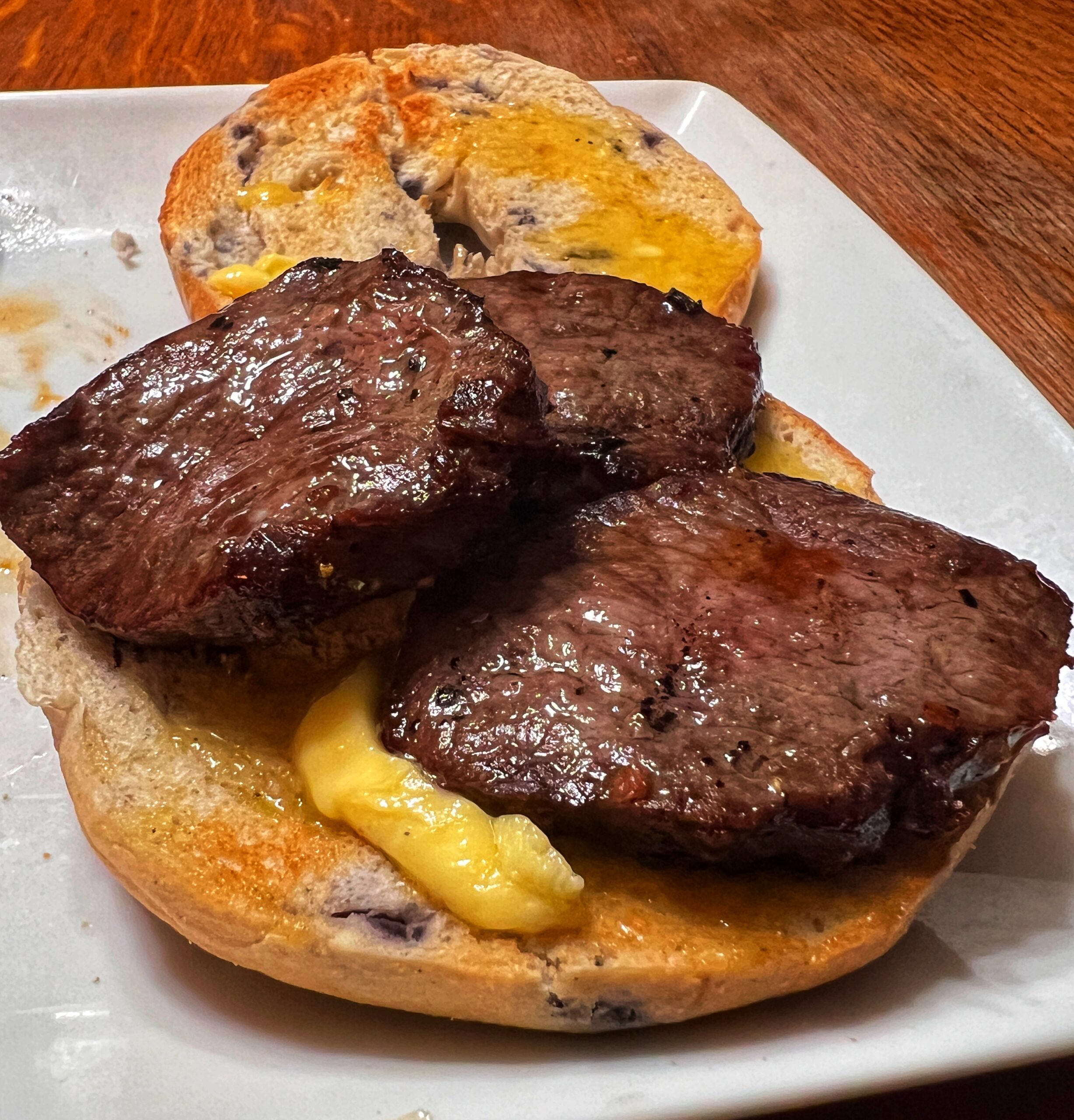 venison breakfast sandwich