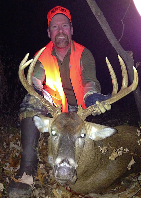 Deer & Deer Hunting Editor in Chief Dan Schmidt with his Illinois buck from 2014. (photo by Jamie Wilkinson)