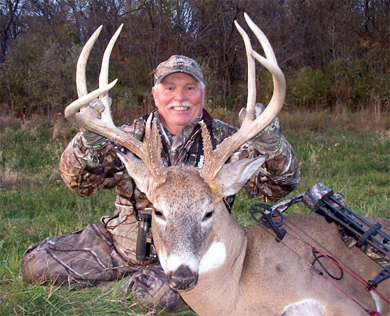 Stan Potts studies aerial photos religiously and puts boots on the ground to target big bucks.