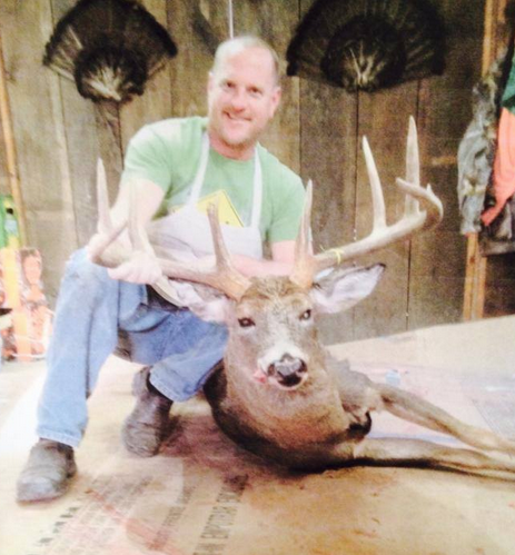 What a super buck taken from Stueben County, New York! It has a 24-inch inside spread. Salute!