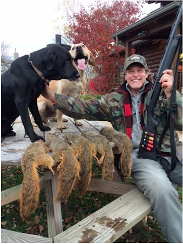 Uncle Ted enjoys all kinds of hunting, from bushytails to big bucks!