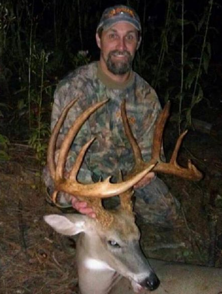 Tim Watkins' giant buck scored 170-plus inches on a high-racked frame with 12 points. It is the new North Carolina bow record and first known in the state to top the Boone and Crockett minimum of 170 points. (Photo: NorthCarolinaSportsman.com)