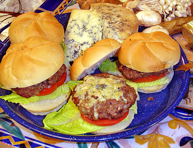 Venison Bleu Cheese Burgers are great!