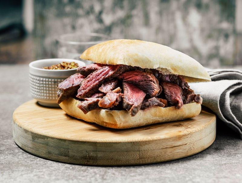 Venison Steak Sandwich