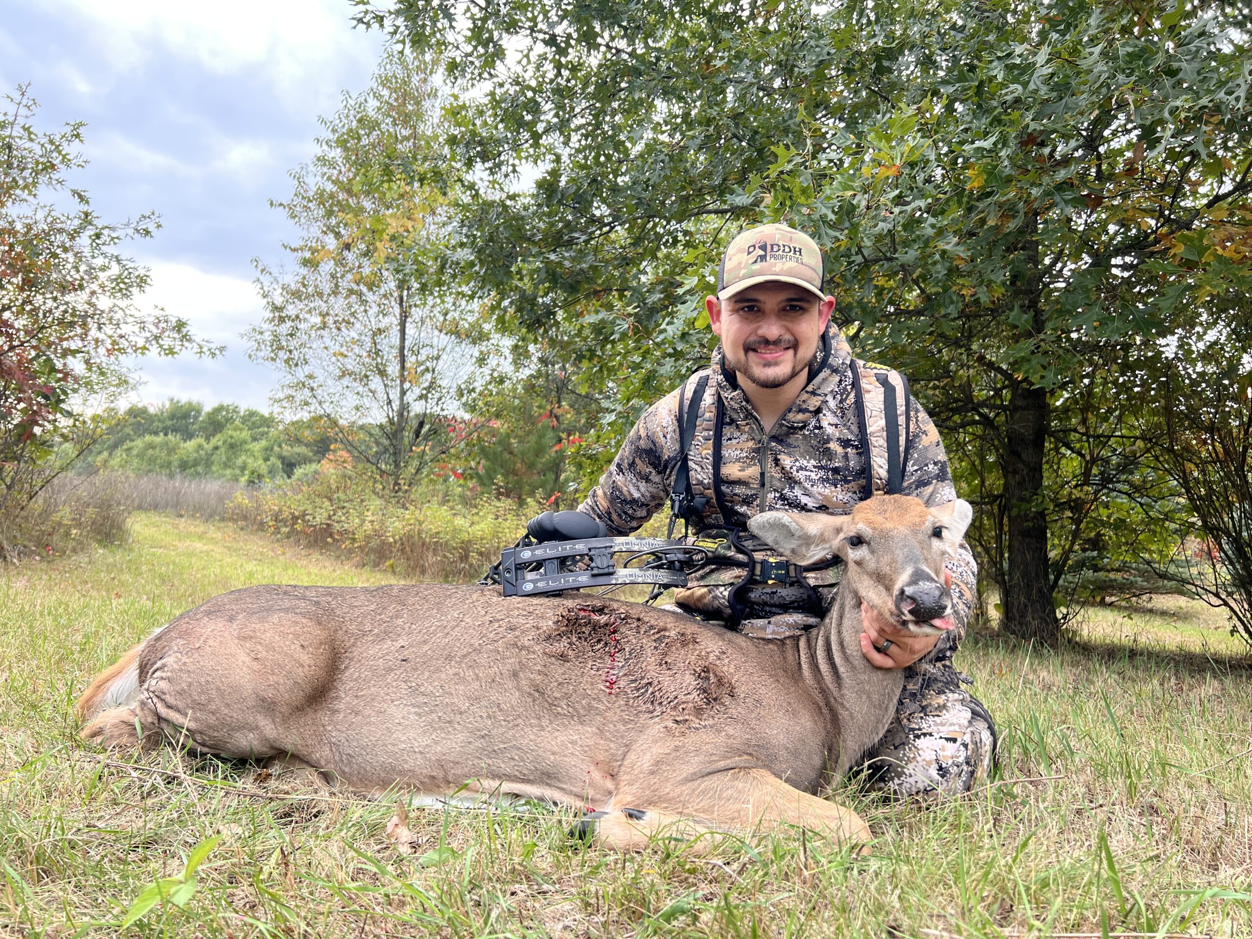 doe with a bow
