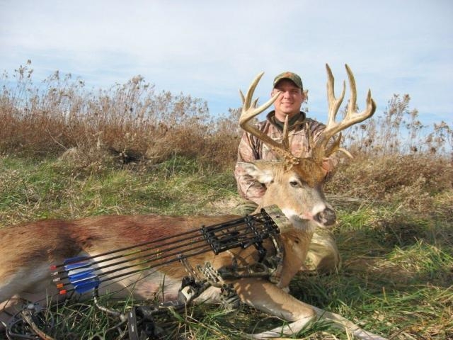 Jason Pickerill with his biggest buck ever.