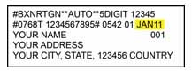 Subscription label