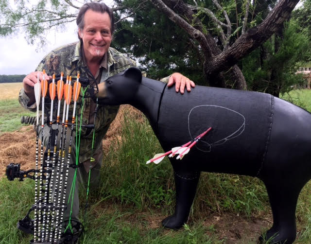 ted nugent bow arrow target shooting